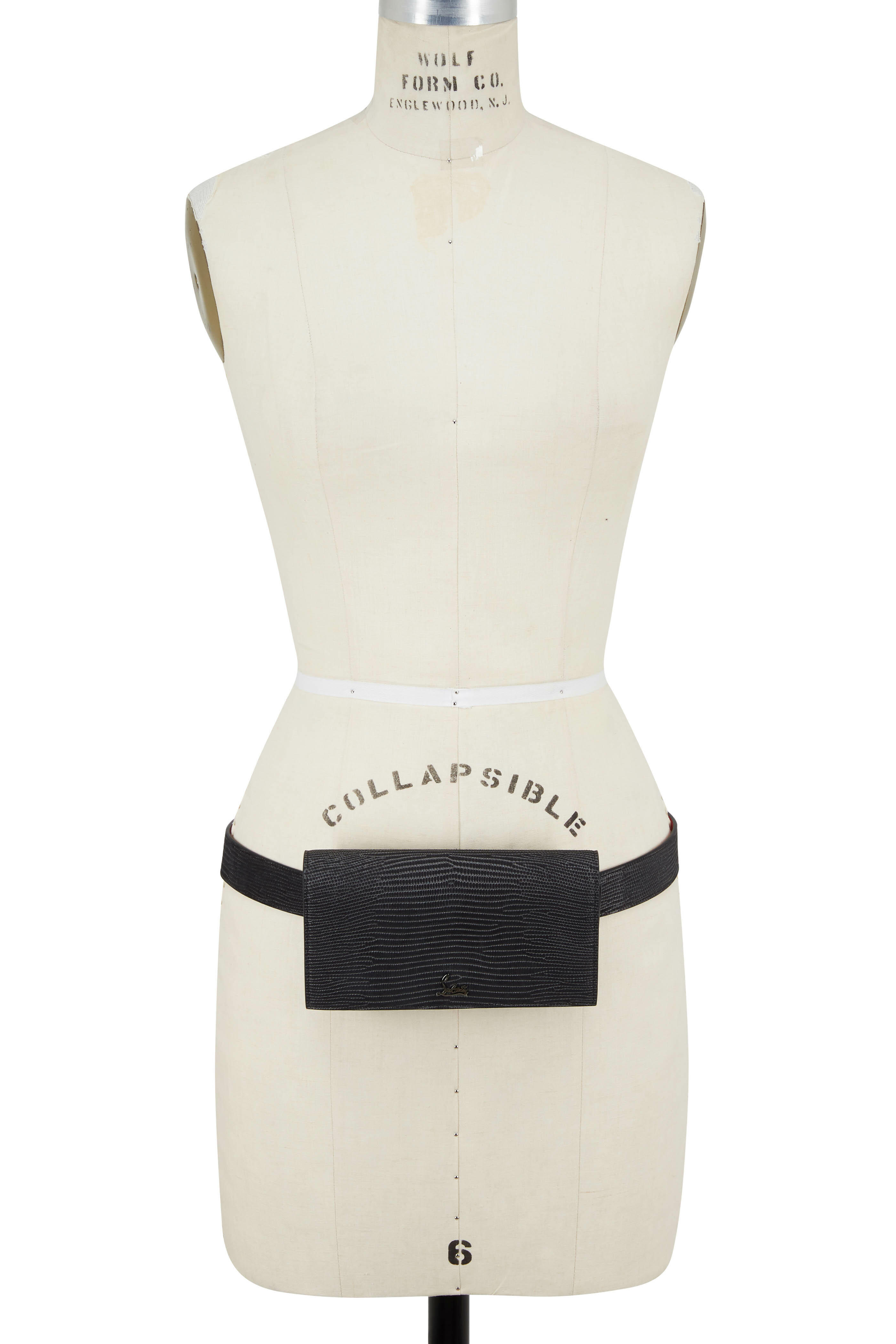 Christian Louboutin - Boudoir Black & Gunmetal Leather Belt Bag