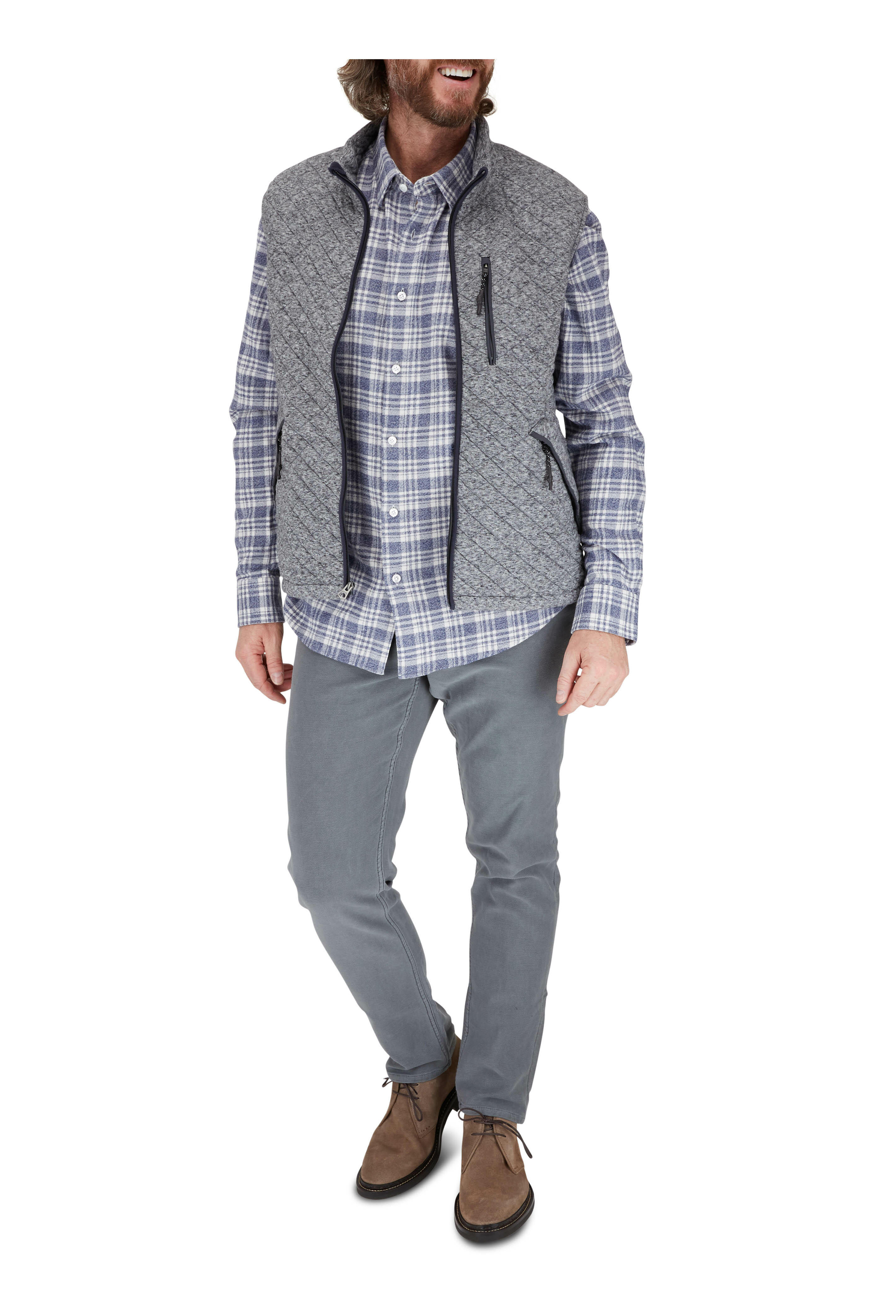 Heschung - Genet Taupe Suede Lace Up Desert Boot