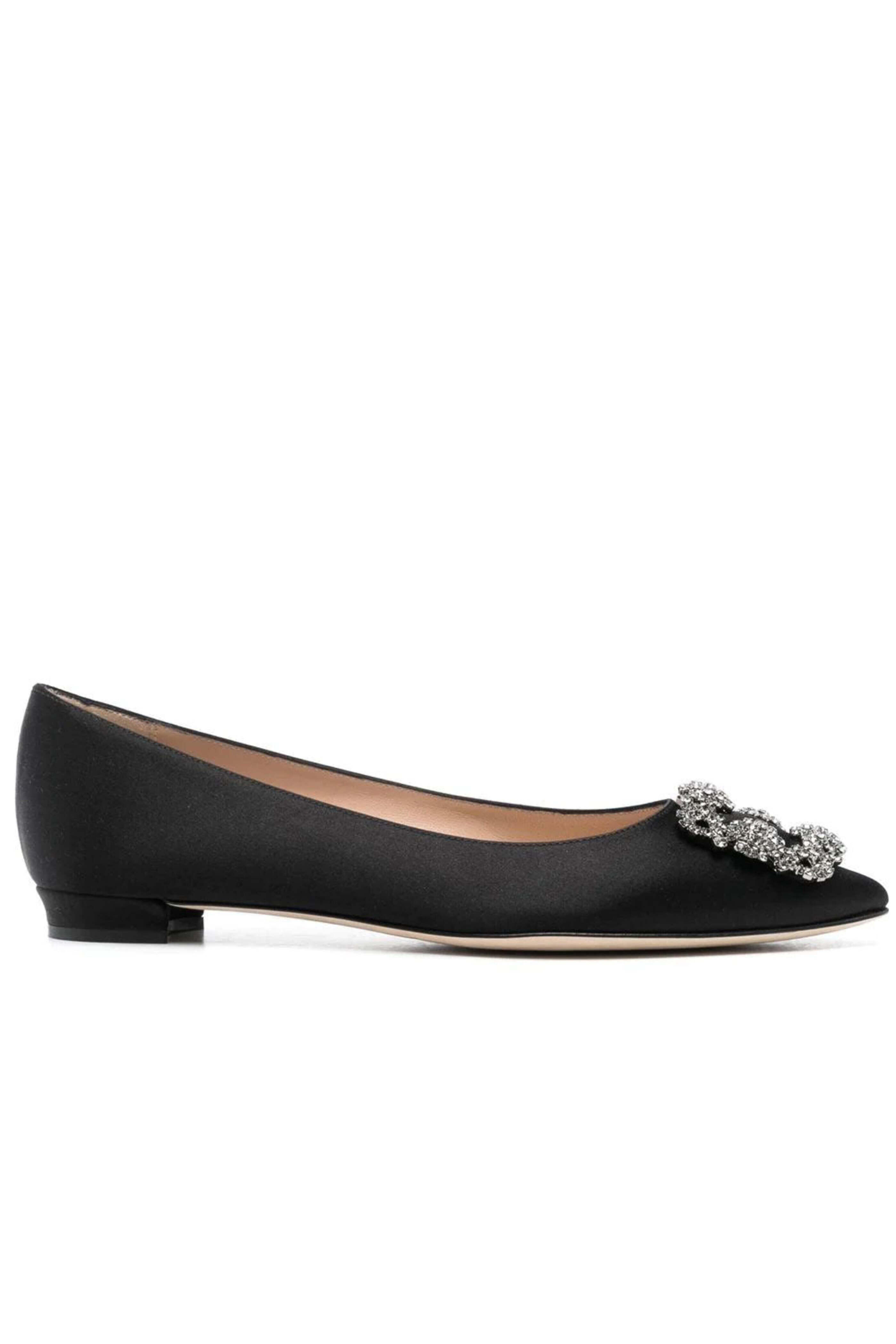 Manolo Blahnik - Hangisi Flat in Black