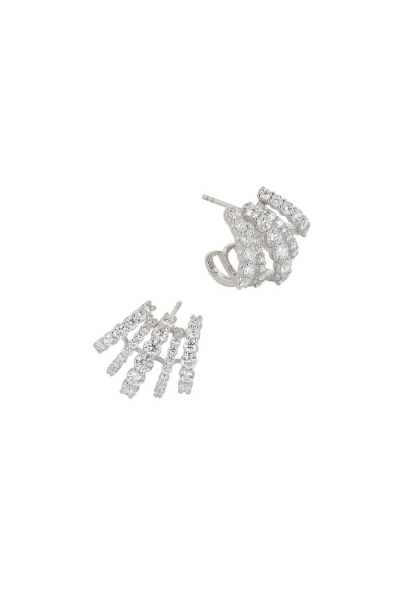 Kwiat 18k White Gold Five Row Ear Cuff