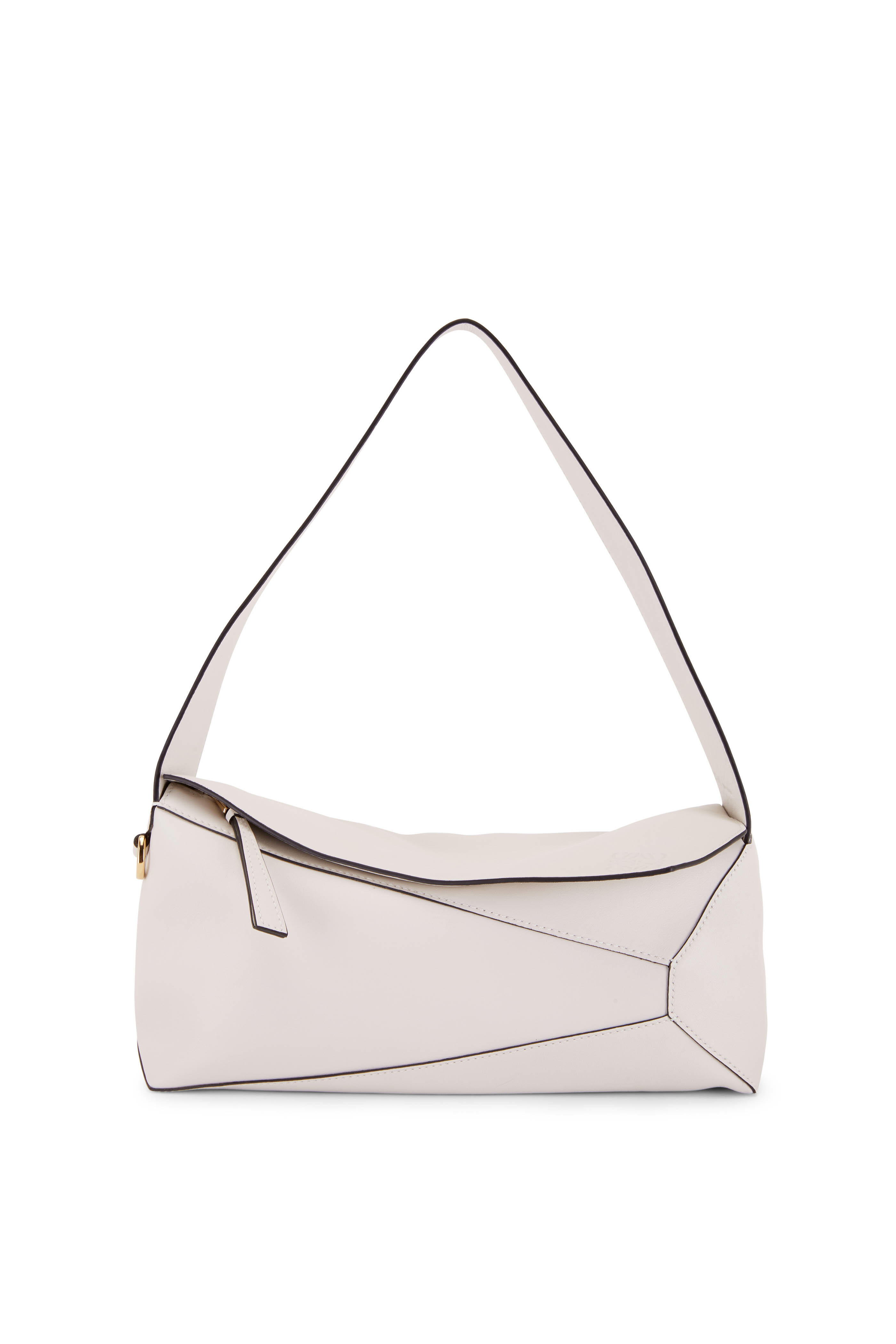 LOEWE Logo Motif Embossed Leather Handbag Hobobag White Vintage 2rsgb7 –  VintageShop solo