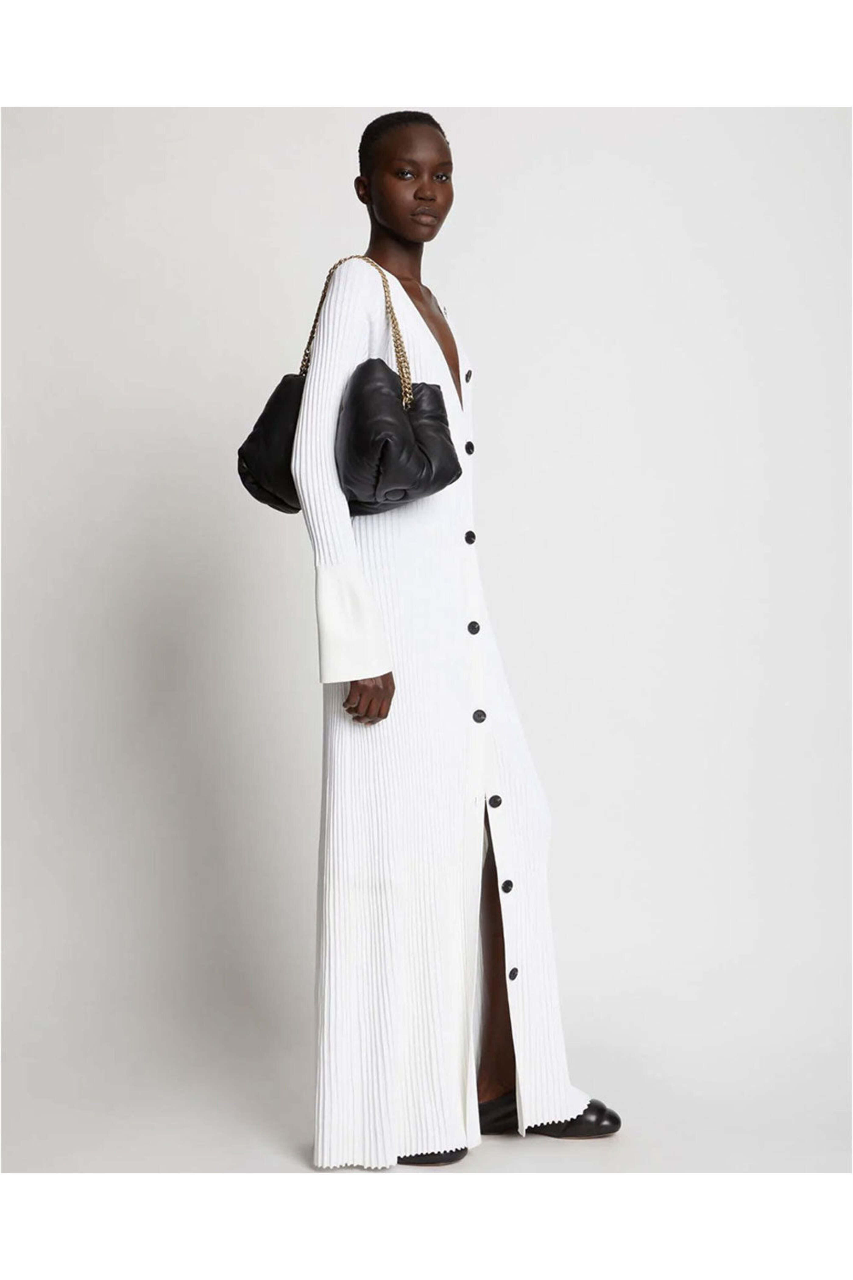 Proenza Schouler - Black Puffy Chain Tobo Bag