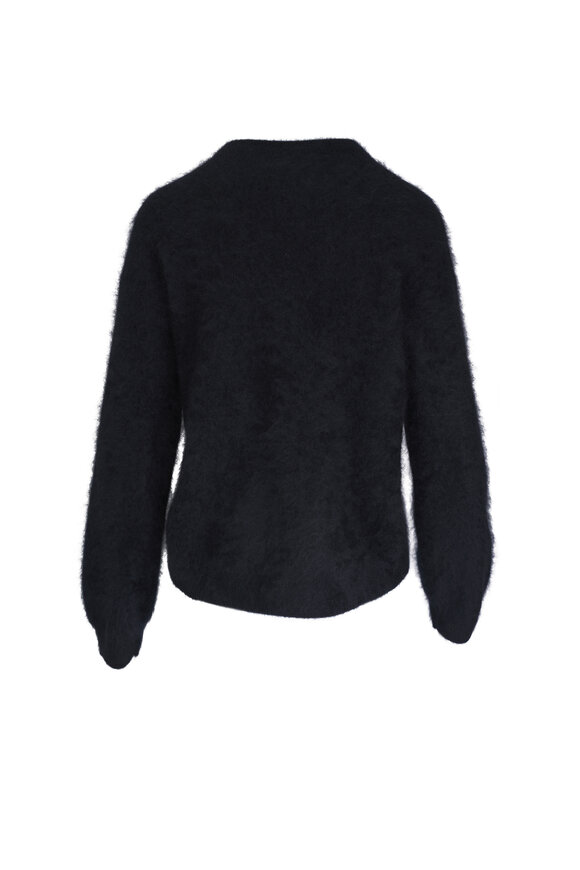 Akris - Black Brushed Cashmere Knit Sweater 