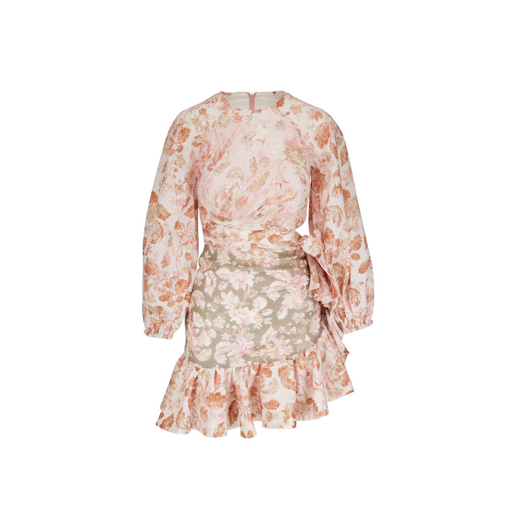 Zimmermann - Lyre Wrap Billow Mini Dress | Mitchell Stores
