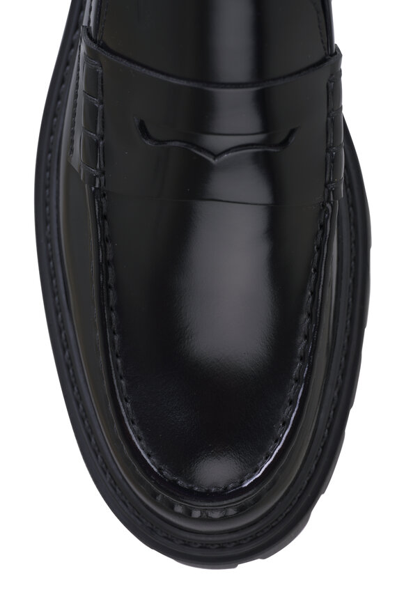 Tod's - Black Leather Chunky Loafer 