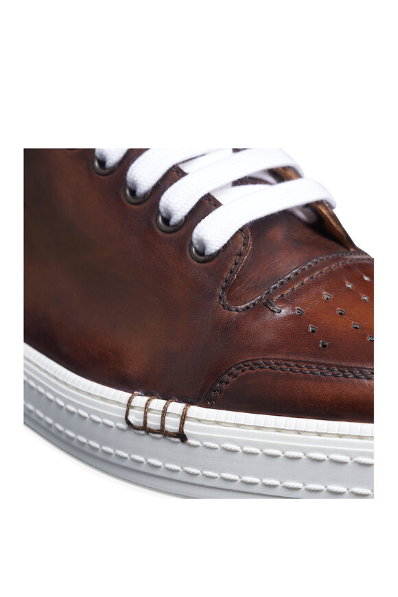 Berluti - Playtime Mogano Leather Sneaker