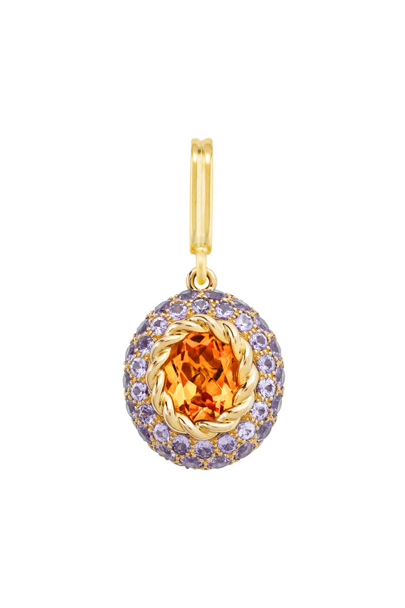 Mellerio 18k Yellow Gold Baby Blossom Medallion Charm