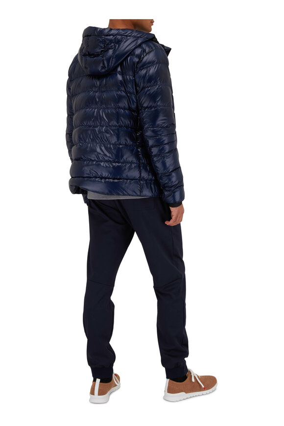 Canada Goose - Crofton Atlantic Blue Hooded Down Coat