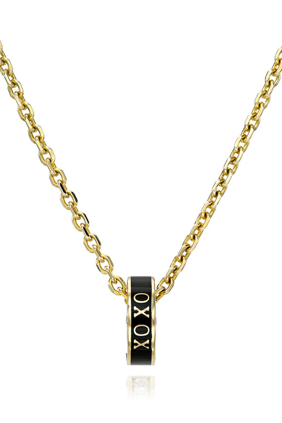 Dru 14k Yellow Gold Diamond Love Bomb Necklace - view 1