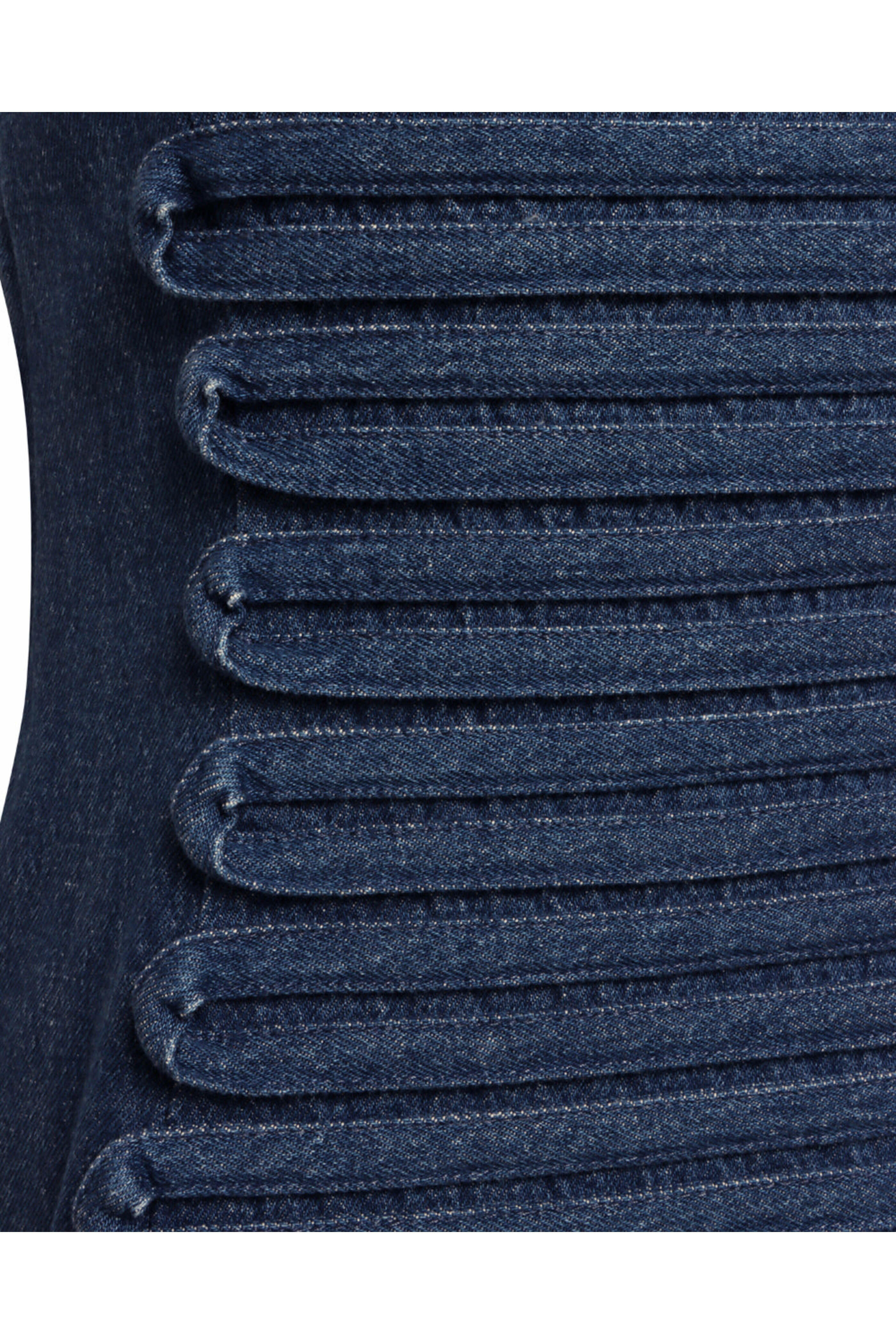 Versace - Denim Stripe Dress in Medium Blue