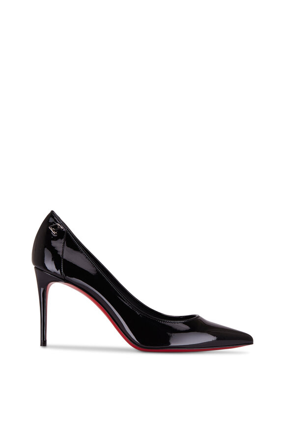 Christian Louboutin - Sporty Kate Black Patent Leather Pump, 85mm