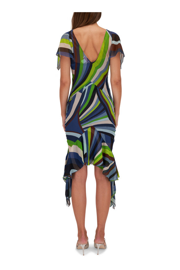 Pucci - Iride Print Chiffon Midi Dress 