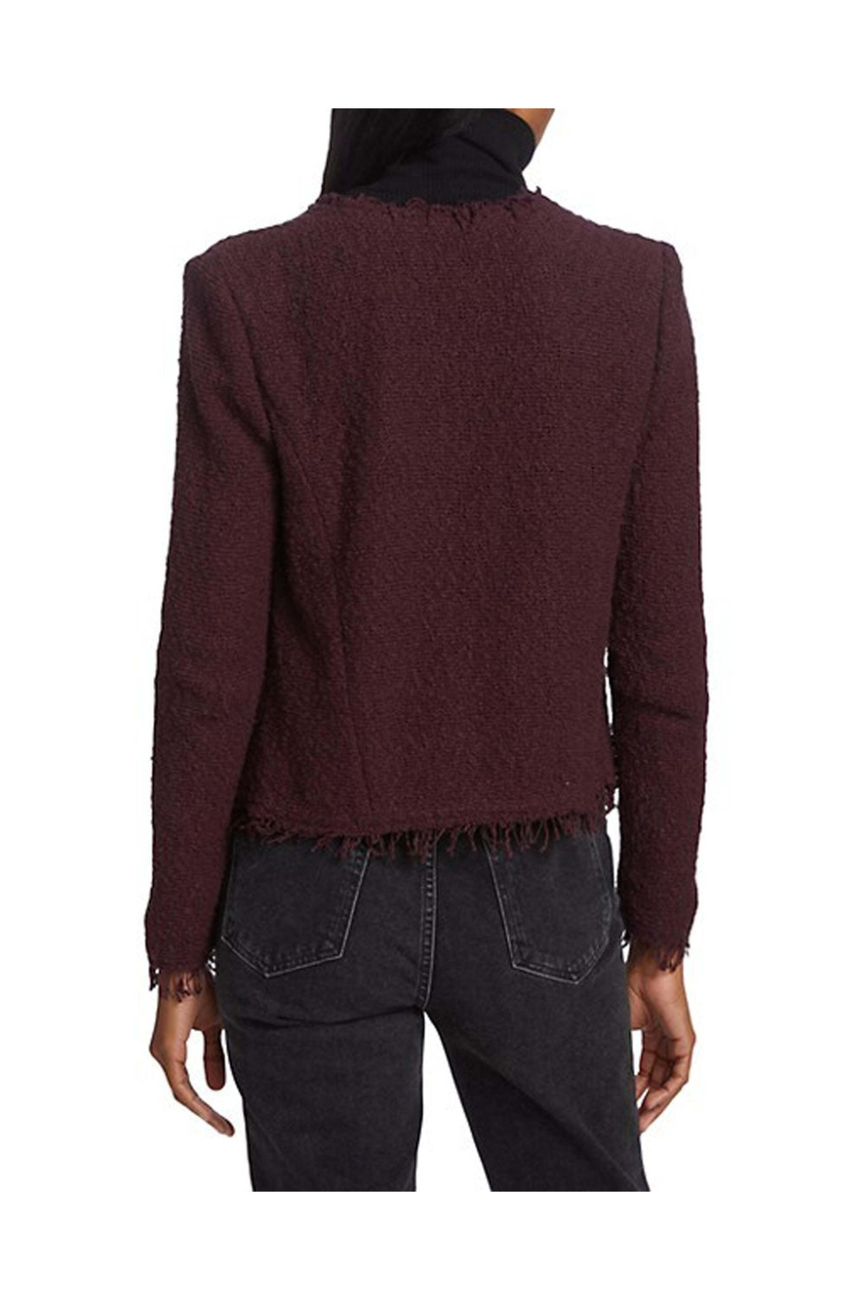 IRO - Burgundy Shavani Boucle Jacket