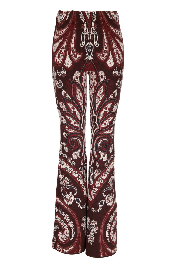 Etro - Multicolor Paisley Print Stretch Wool Pant