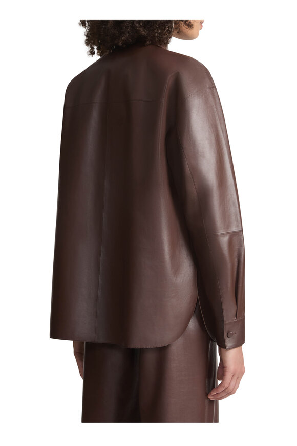 Lafayette 148 New York - Copper Nappa Leather Shirt Jacket