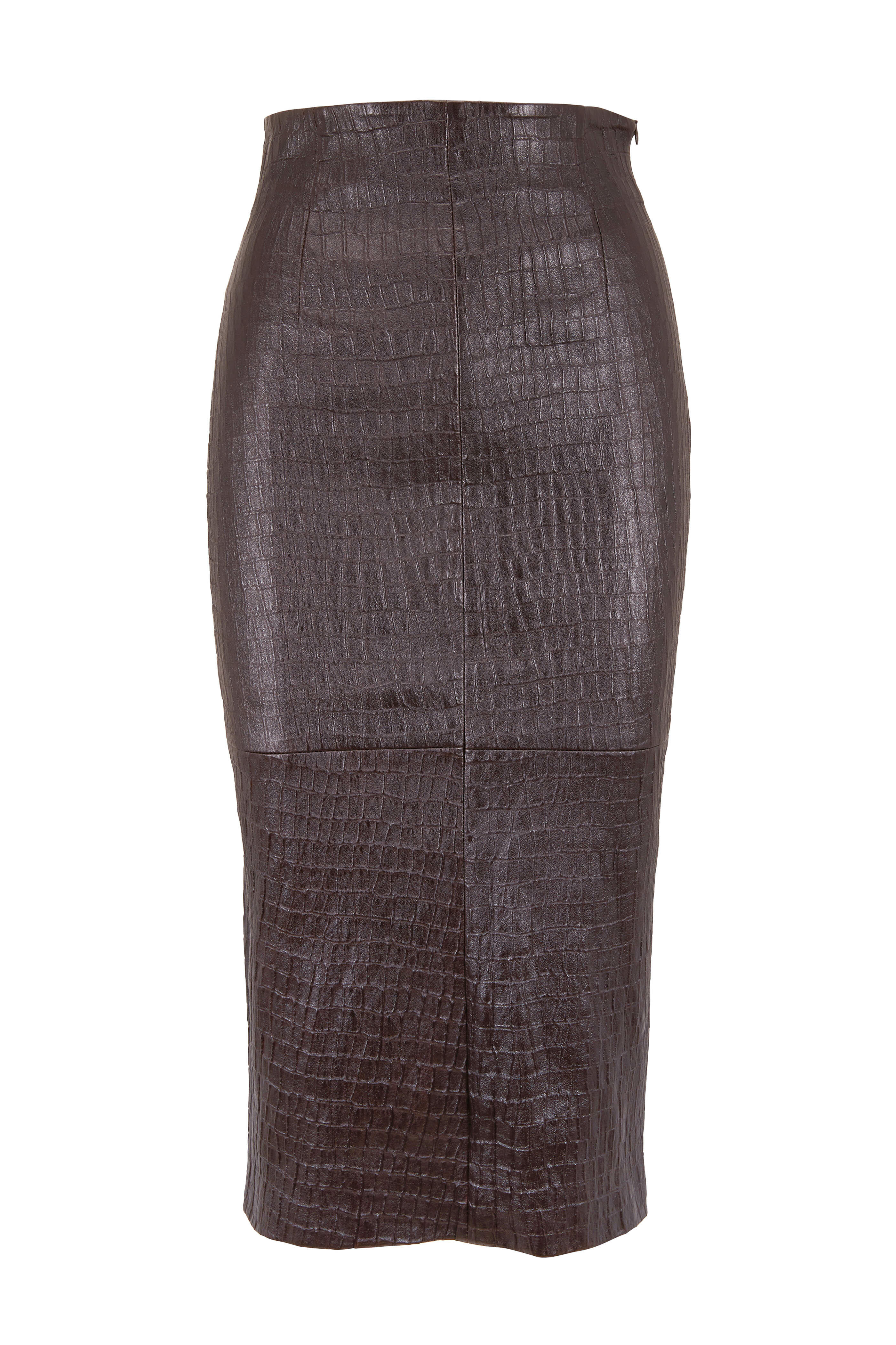 スカート BRUNELLO CUCINELLI SARTORIAL PENCIL SKIRT IN BLEND Brunello Cucinelli - Light Brown Wrap Front Paillette Knit Skirt