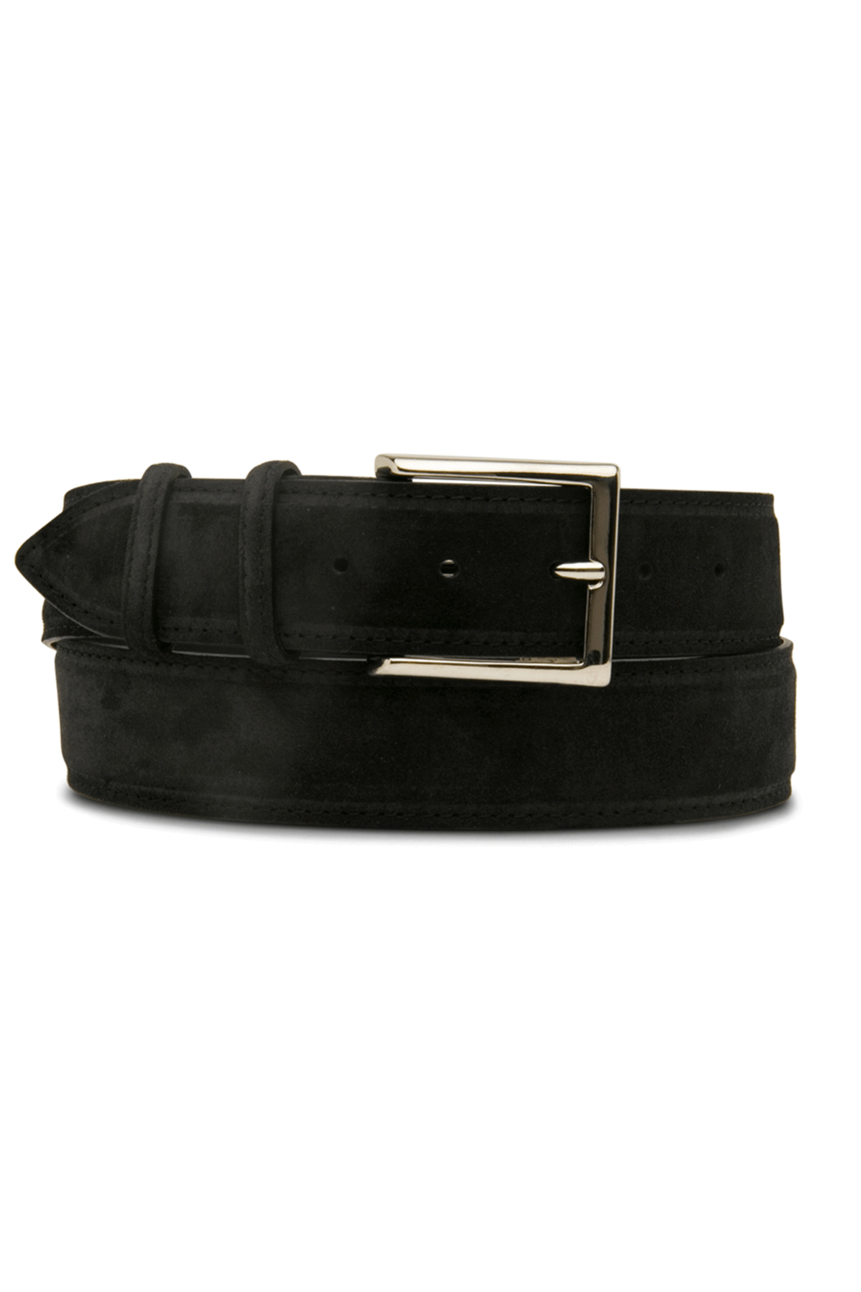 Bontoni - Suede Belt in Off Black