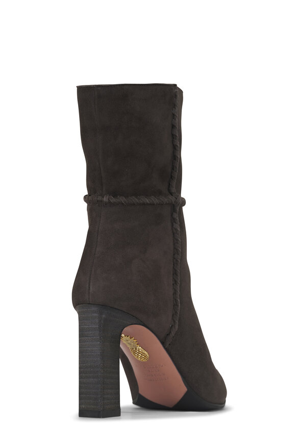 Aquazzura Indy Charcoal Suede Boot, 85mm - view 4
