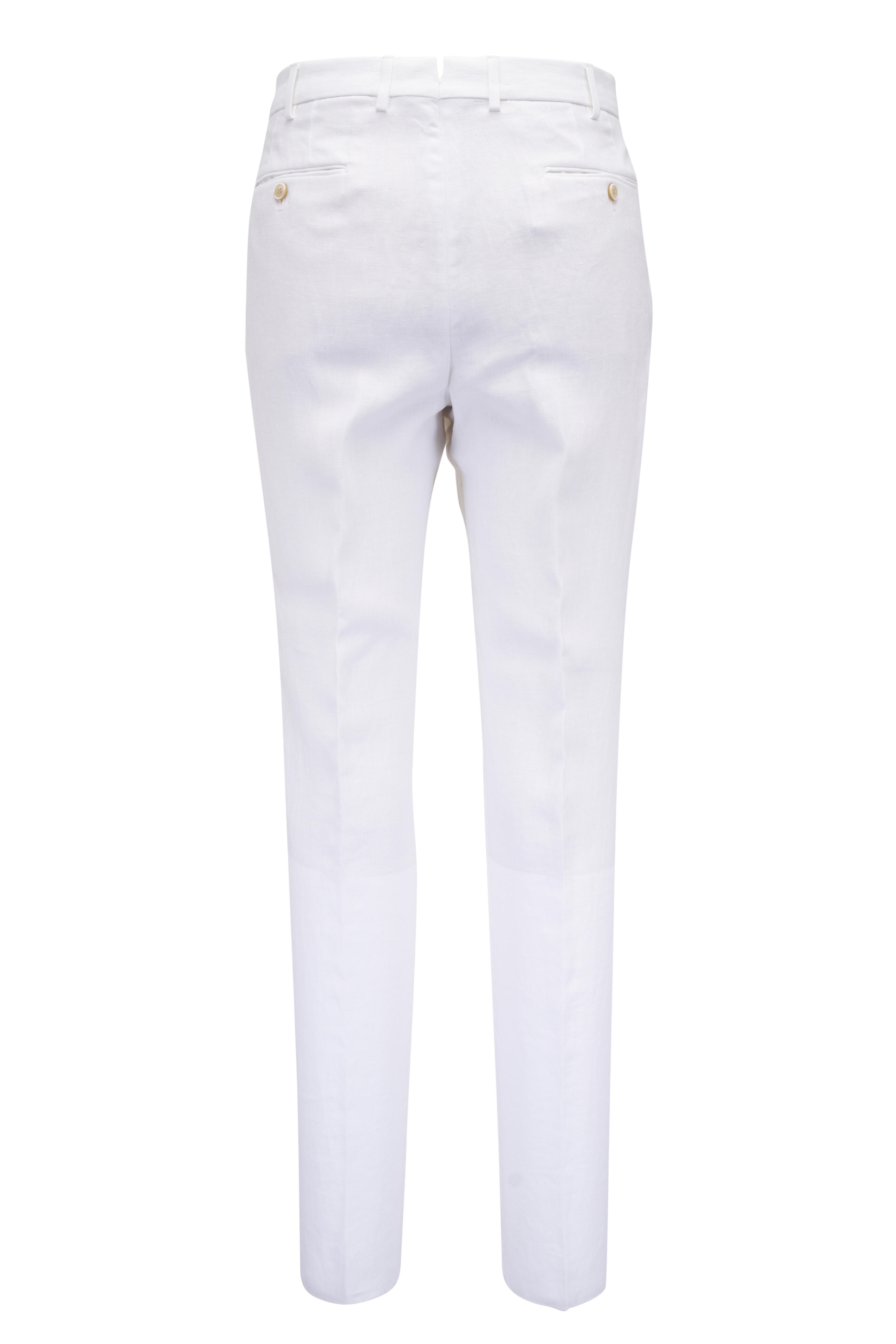 Loro Piana - Carlo White Linen Pant