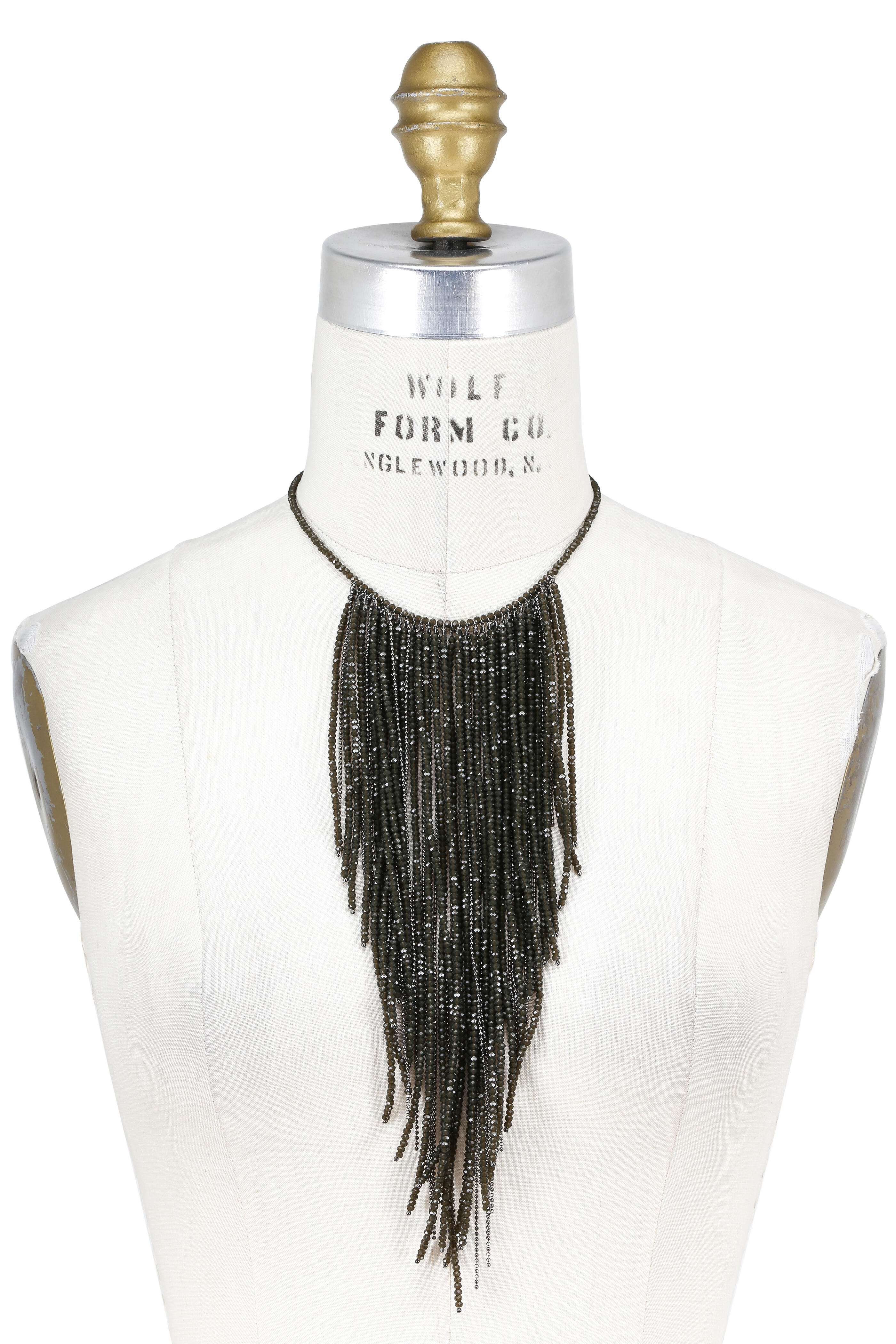 【関税＆送料込み】Brunello Cucinelli 'Monile' Necklace Brunello Cucinelli Monili Tie Necklace | Black | FARFETCH