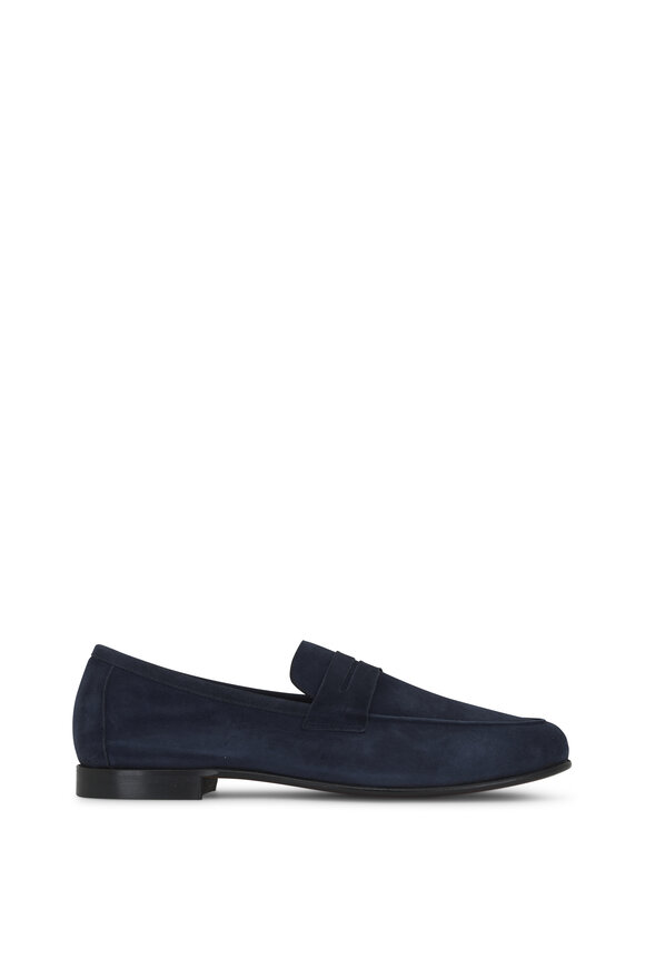 Ron White - Kenneth Navy Suede Loafer