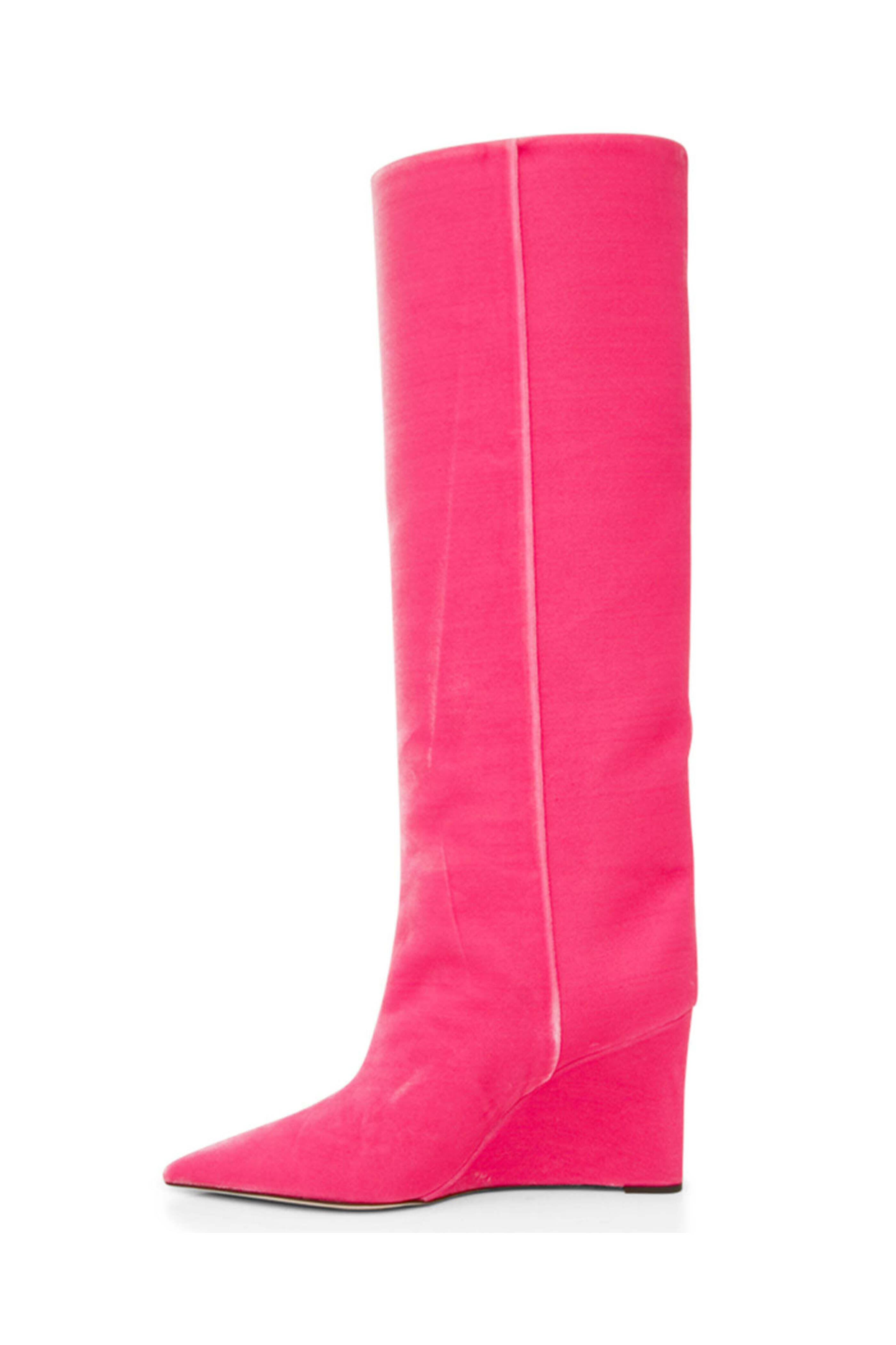 Jimmy Choo - Blake Velvet Boot in Pink