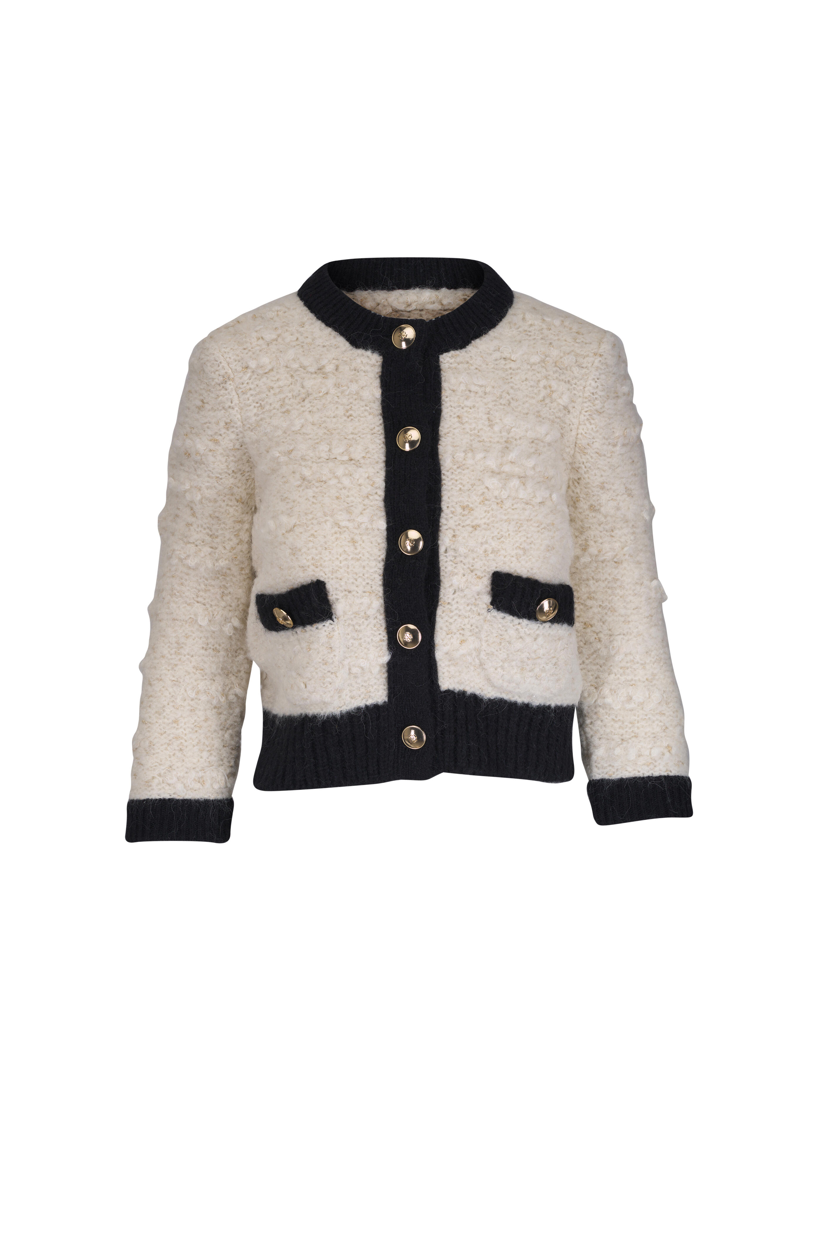Dorothee Schumacher - Delightful Black & Cream Sparkle Cardigan