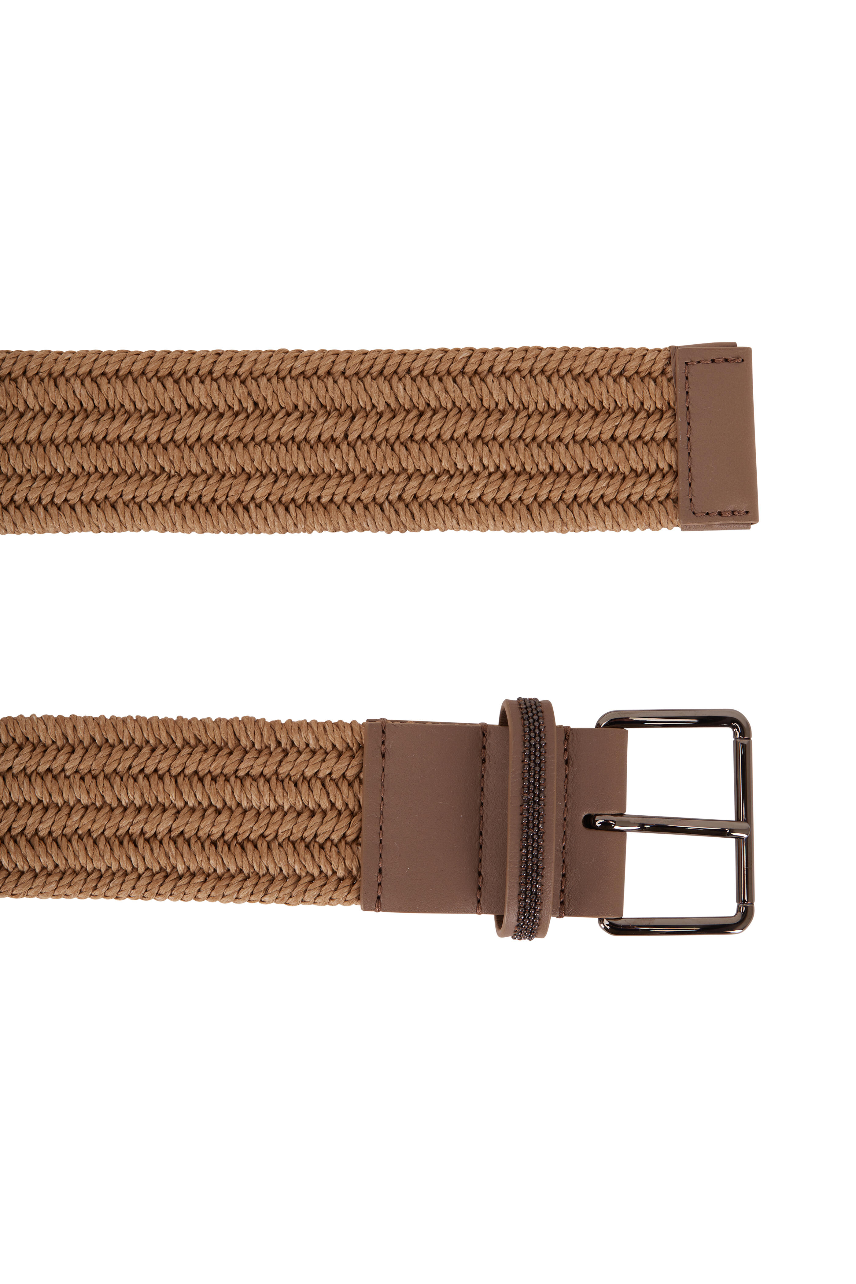 Mens Brunello Cucinelli brown Leather Braided Belt | Harrods # {CountryCode}