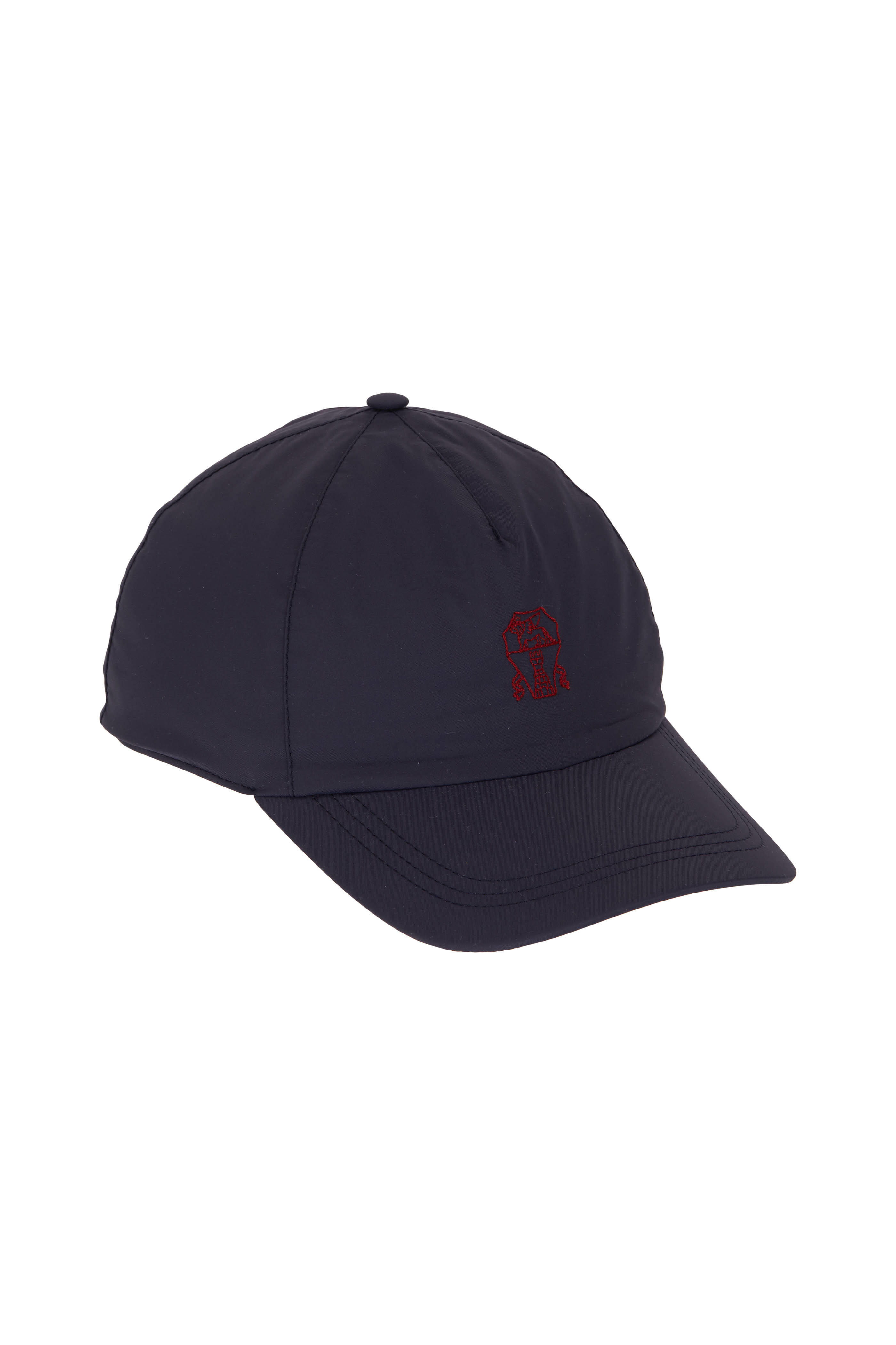 Brunello Cucinelli - Navy Nylon Logo Baseball Hat