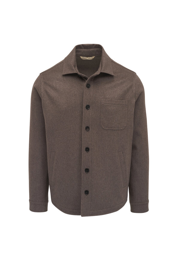 Maurizio Baldassari Medium Brown Cashmere Over Shirt