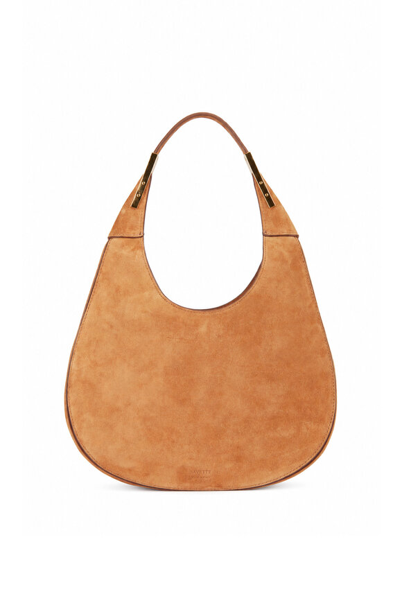 Savette Small Florence Saddle Suede Hobo Bag - view 2
