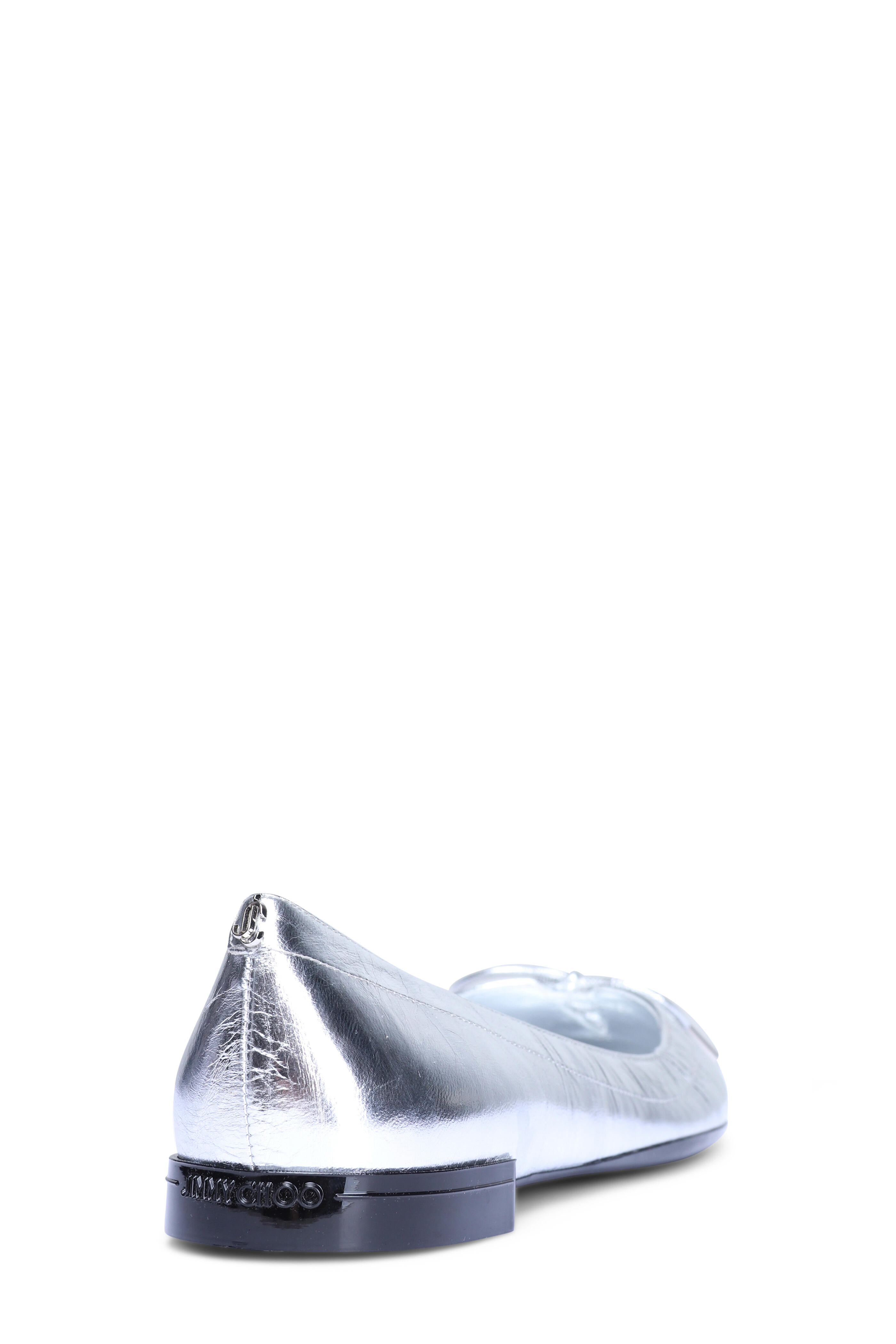 Jimmy Choo - Scarlett Silver Metallic Ballerina Flat