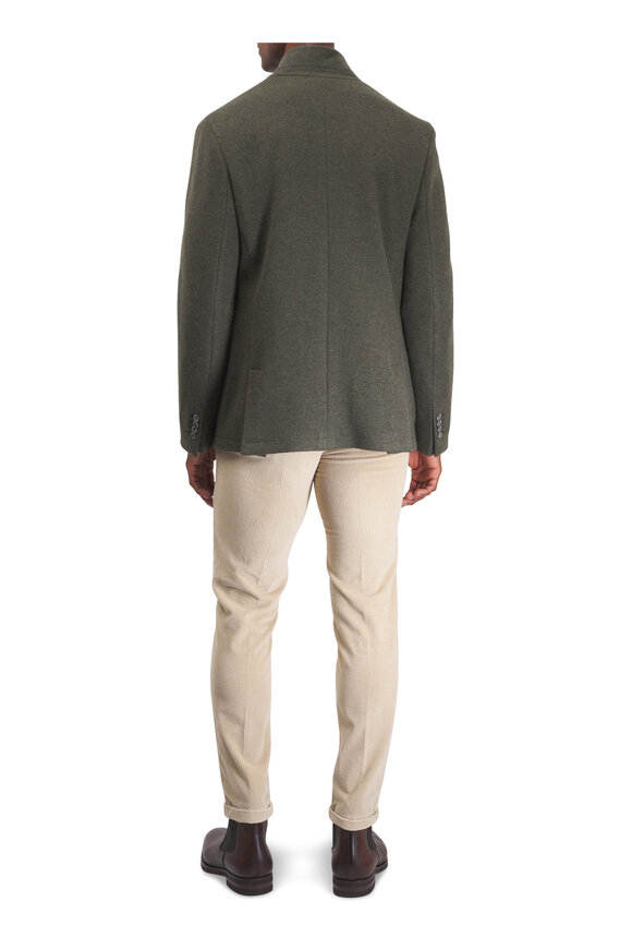 Fedeli Olive Green Cashmere Sportcoat - view 3