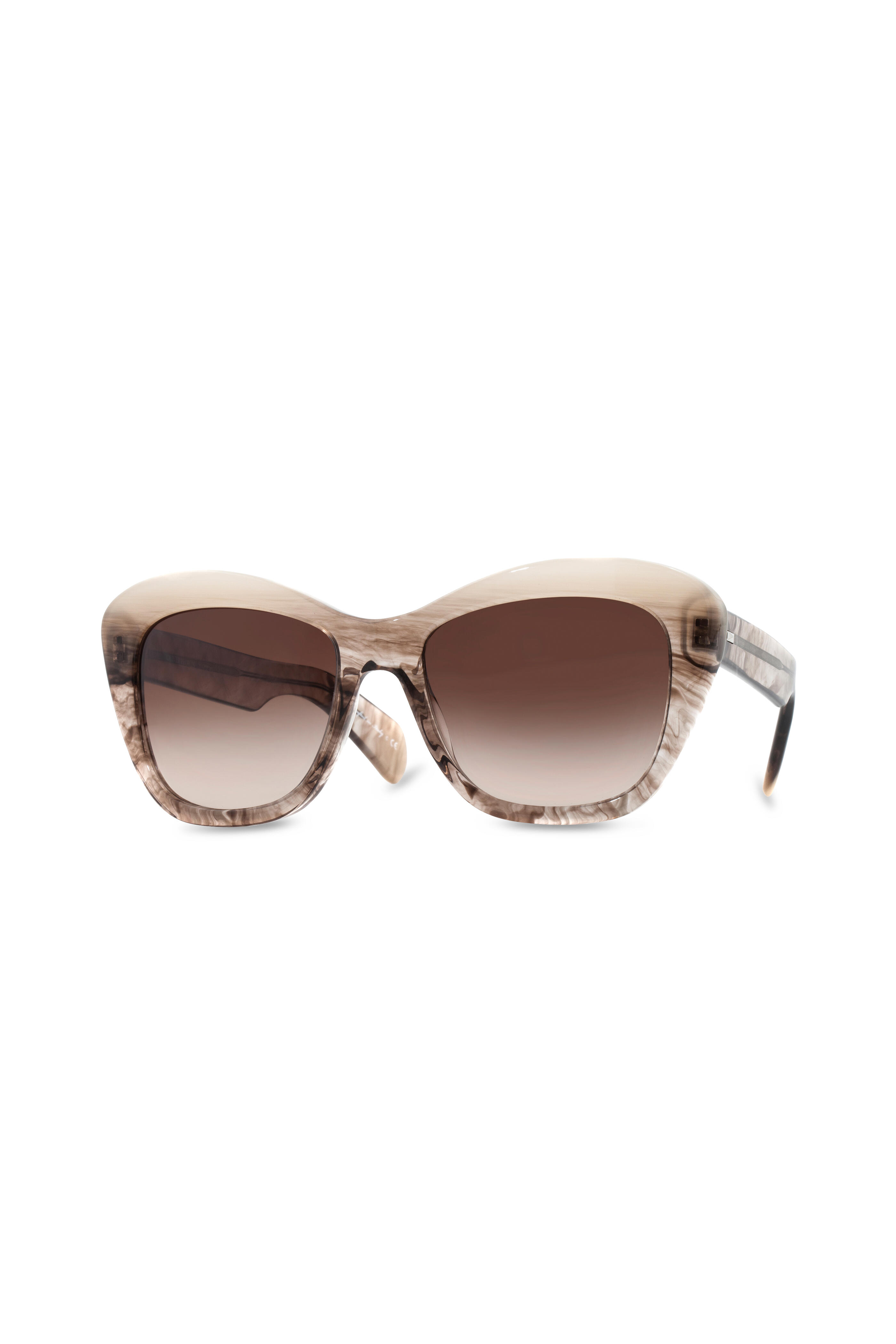 Oliver Peoples - Emmy 55 Umber Retro Frame Sunglasses