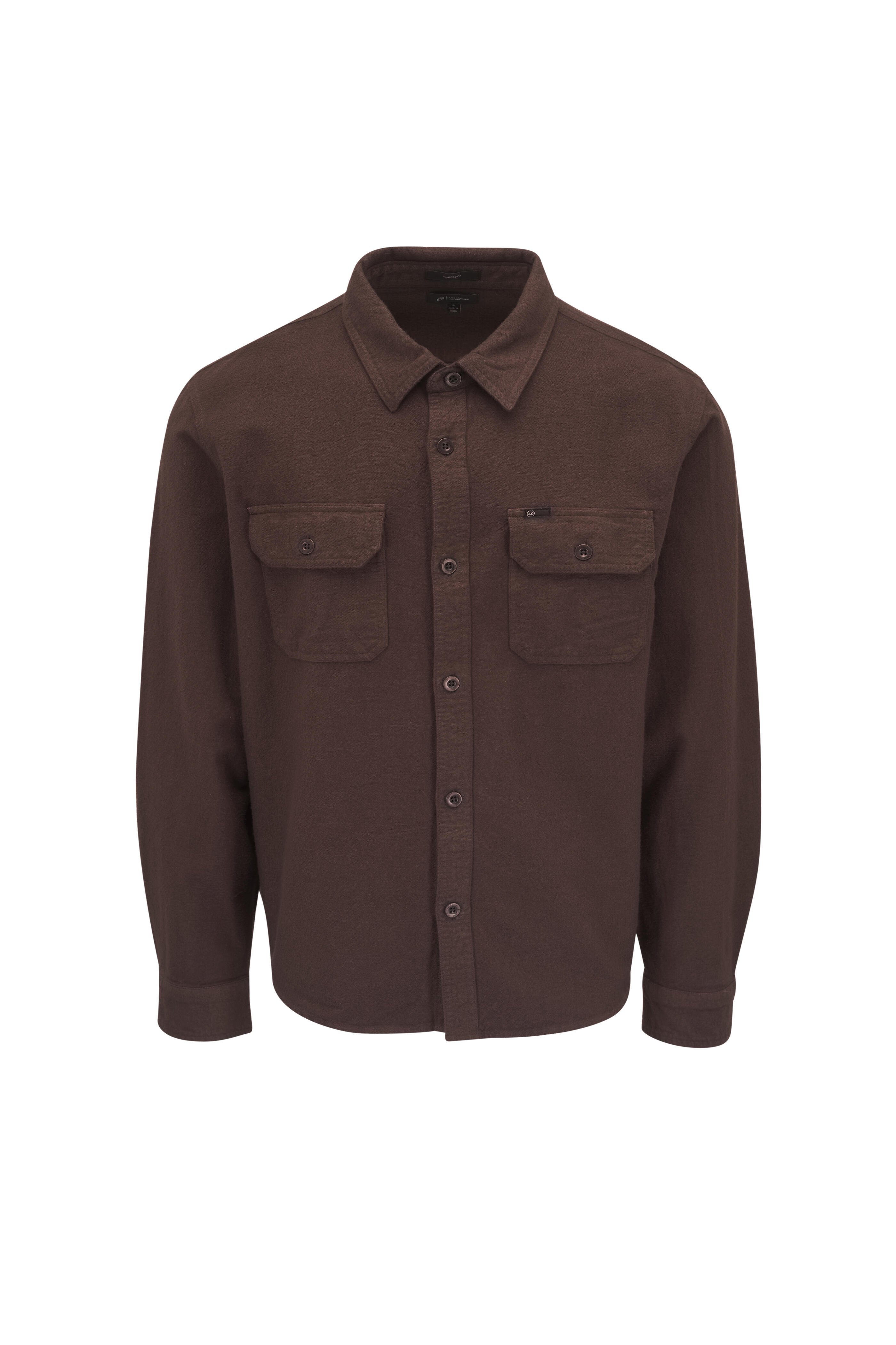 AG - Chocolate Field Knit Cotton Utility Shirt