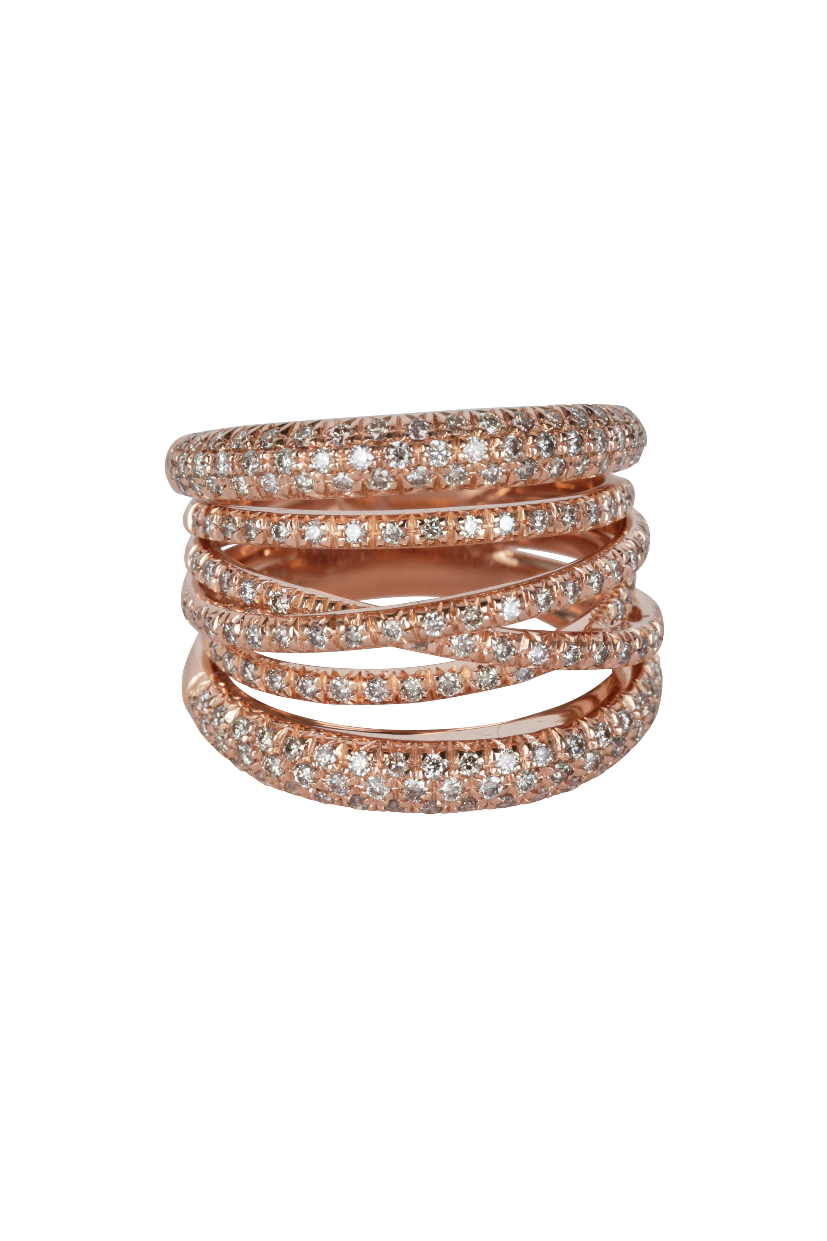 Sidney Garber - Scribble Cognac Diamond Ring