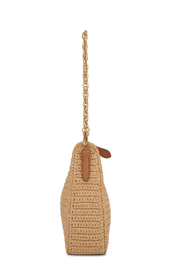 Prada - Re-Edition Natural Raffia Crochet Shoulder Bag 