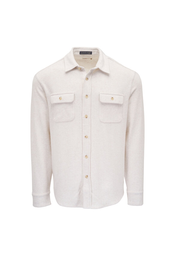Faherty Brand Legend™  Off White Sweater Shirt - view 1