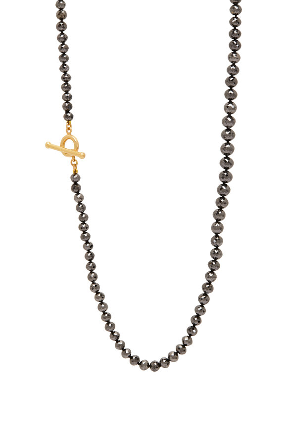 Caroline Ellen - Black Diamond Bead Necklace