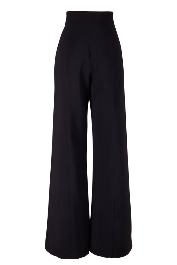 Carolina Herrera - Black Embellished Heart High-Rise Pant