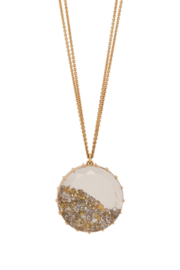 Renee Lewis - Shake© 10.2CT Silver & Gold Diamond Necklace