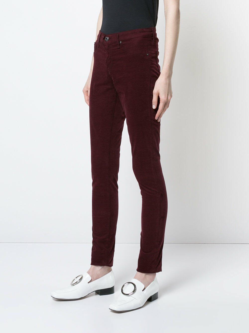 AG - The Velvet Corduroy High-Rise Skinny Pant