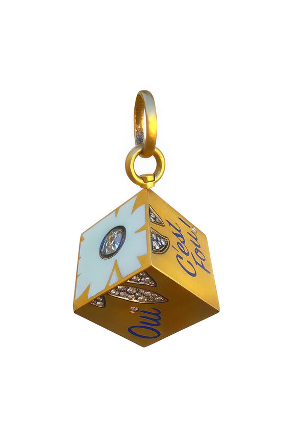 Circa 1700 Spin The Dice Extra Large Talisman Pendant - view 2
