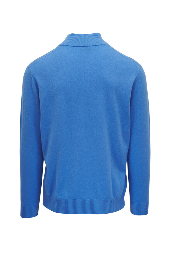 Kinross - Bluestone Suede Trim Quarter Zip Pullover