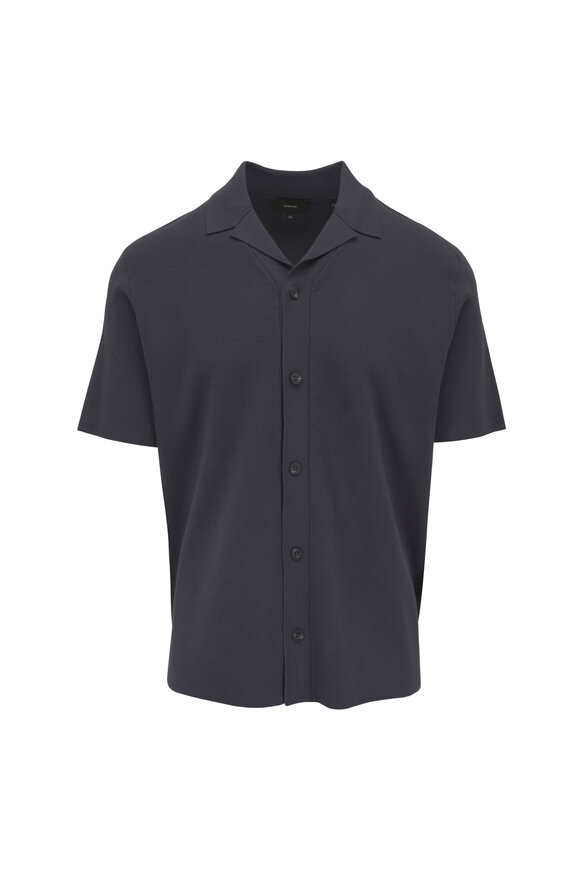 Vince Studio Navy Cabana Shirt - view 1