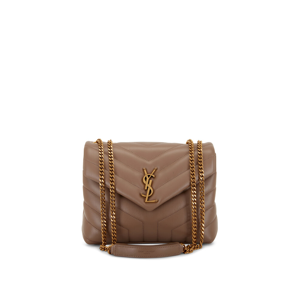 Loulou leather handbag Saint Laurent Beige in Leather - 36488809