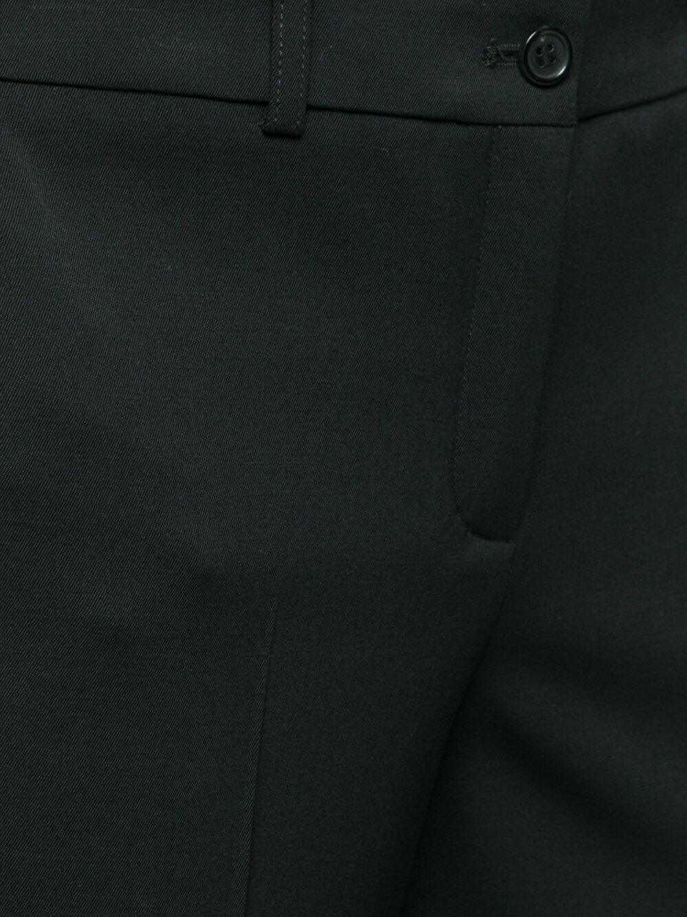 Michael Kors Collection - Samantha Black Stretch Wool Pant