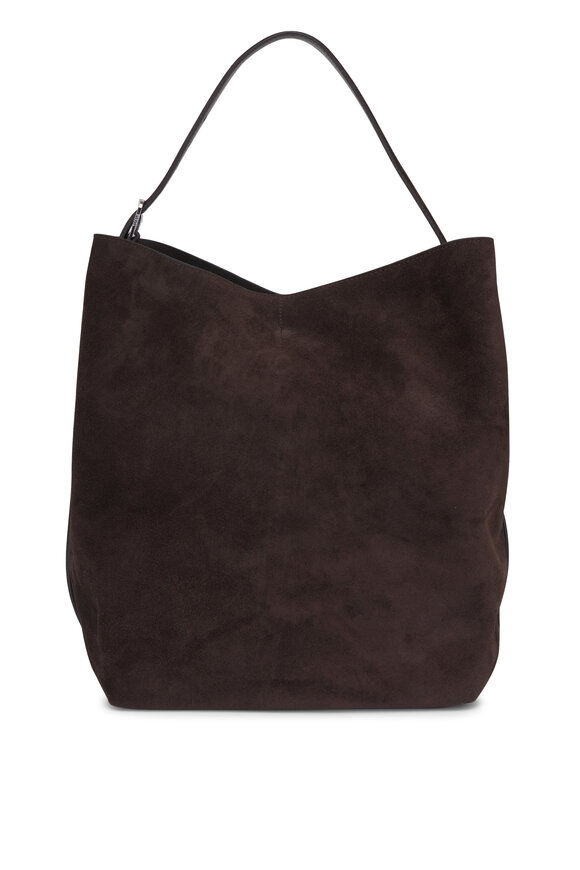 Totême Brown Suede Belted Tote