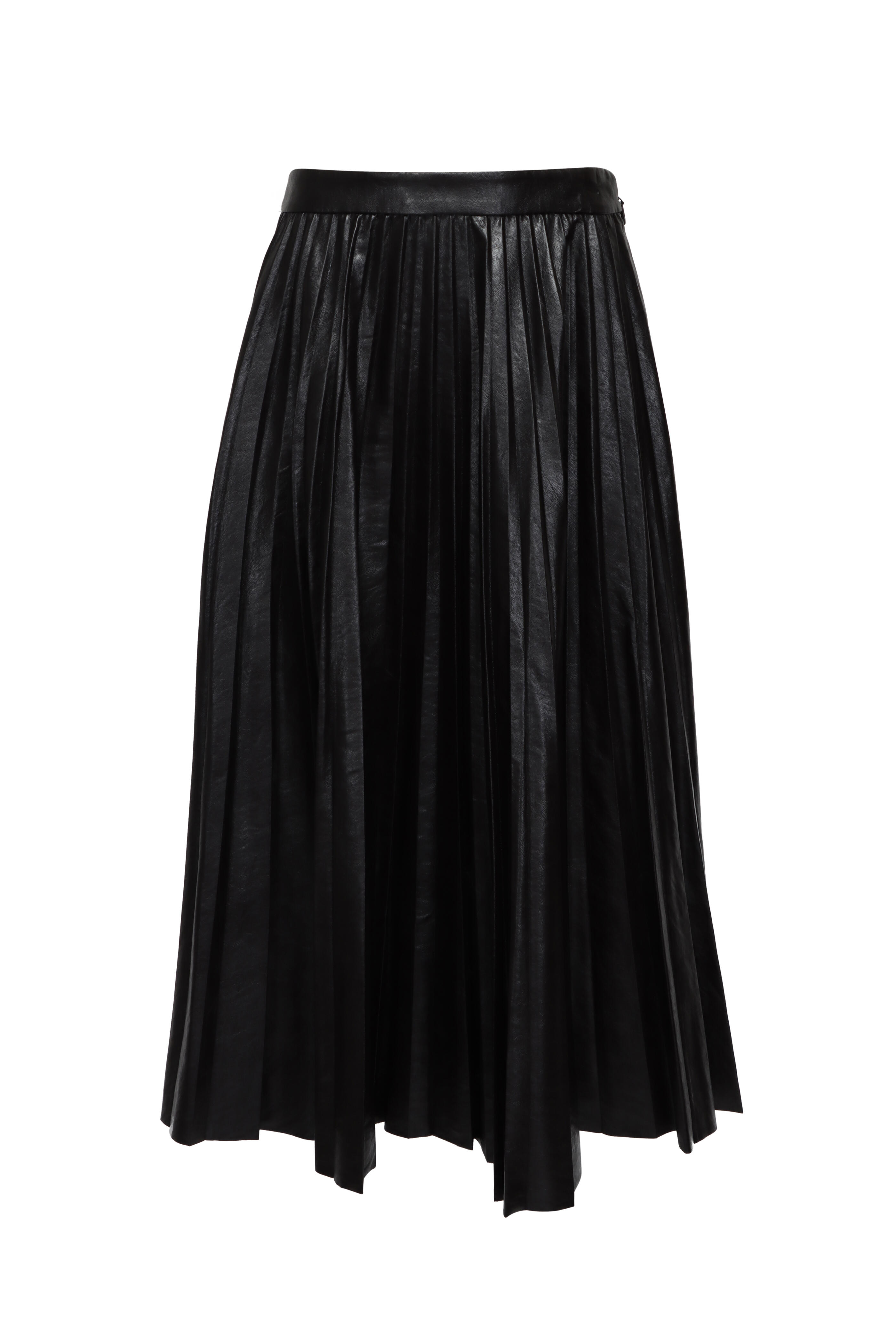 A.L.C. - Etta Deepest Brown Vegan Leather Skirt