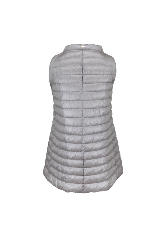 Herno - Silver High-Low Vest